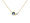 Birthstone with Cubic Stone Necklace - Blue Quartz (September)