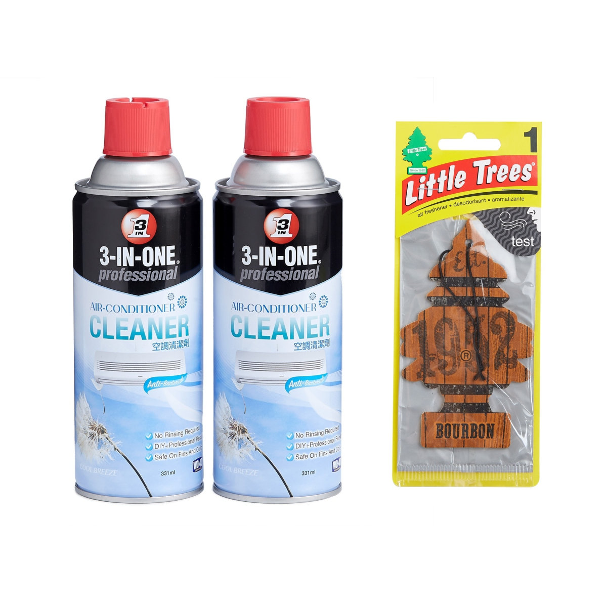 三合一冷氣清潔劑+贈送美國小樹香薰片(隨機香味)