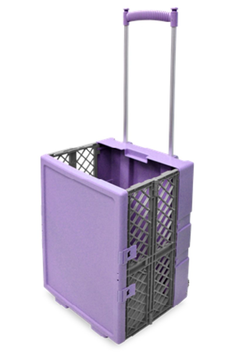 塑膠輕便購物車 - 紫色