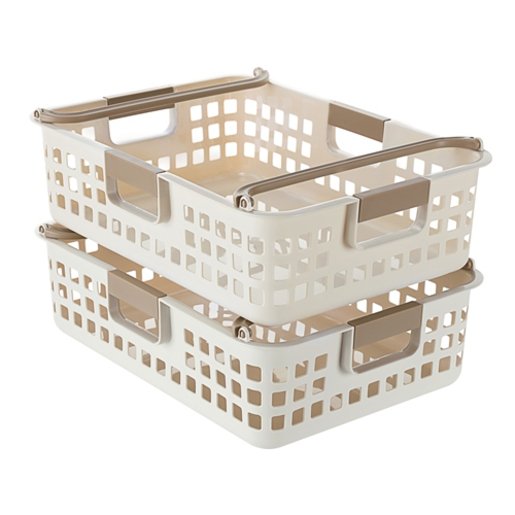 stackable wicker baskets