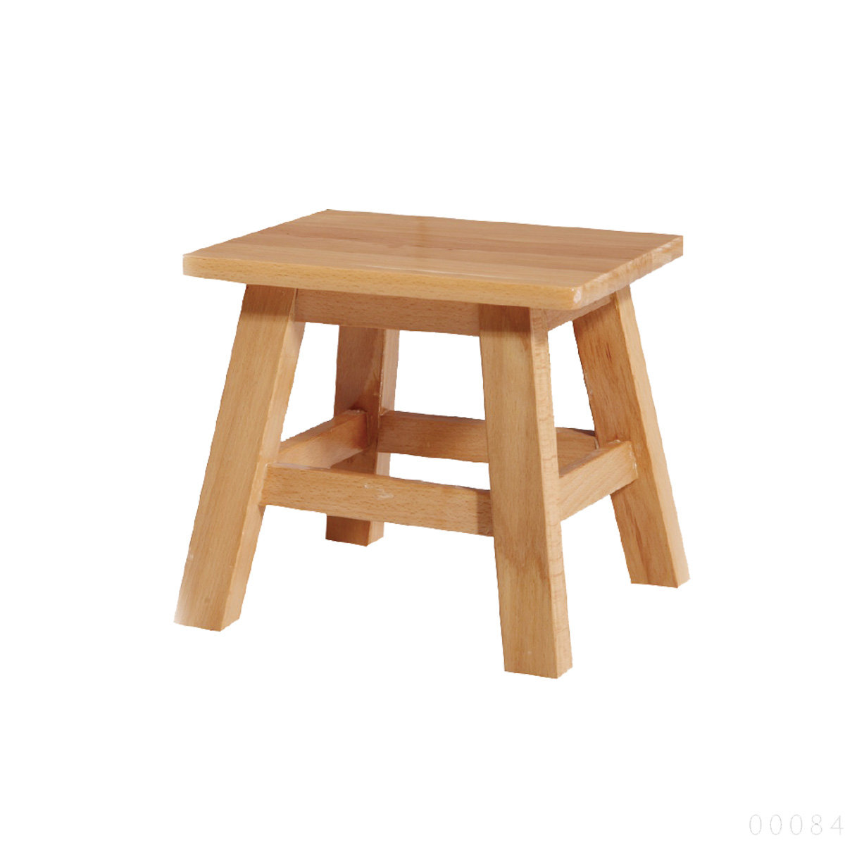 實木面配木腳方型小凳