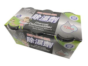 炭除濕器 720ml x 3 個裝 (隨機新進包裝)(Random Packing) 
