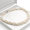 cultured fresh water pearl knitted necklace