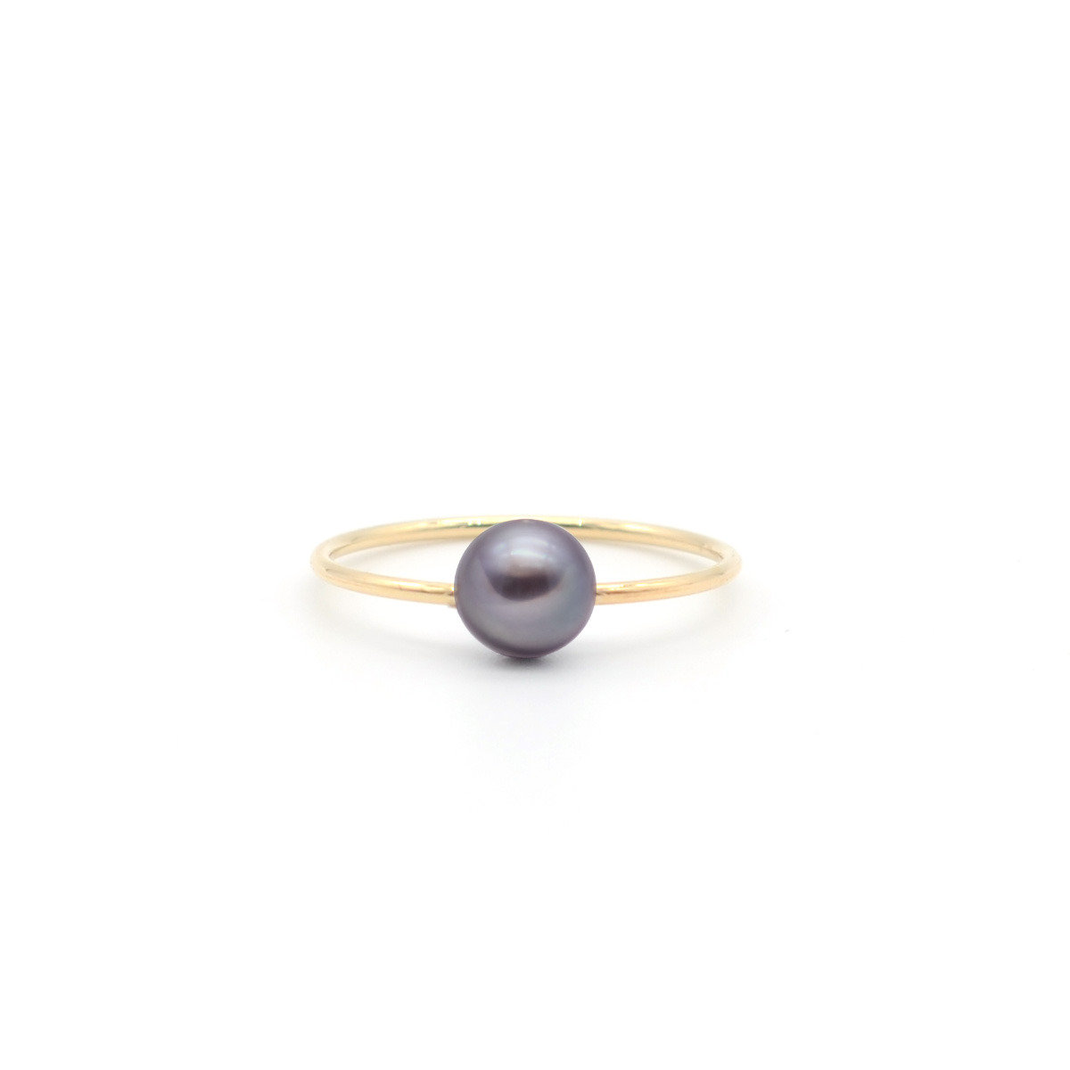14K  Gold Filled wire with cultured fresh water pearl ring