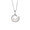 Maru - Cultured Fresh water pearl and 925 silver mounted with white topaz pendant