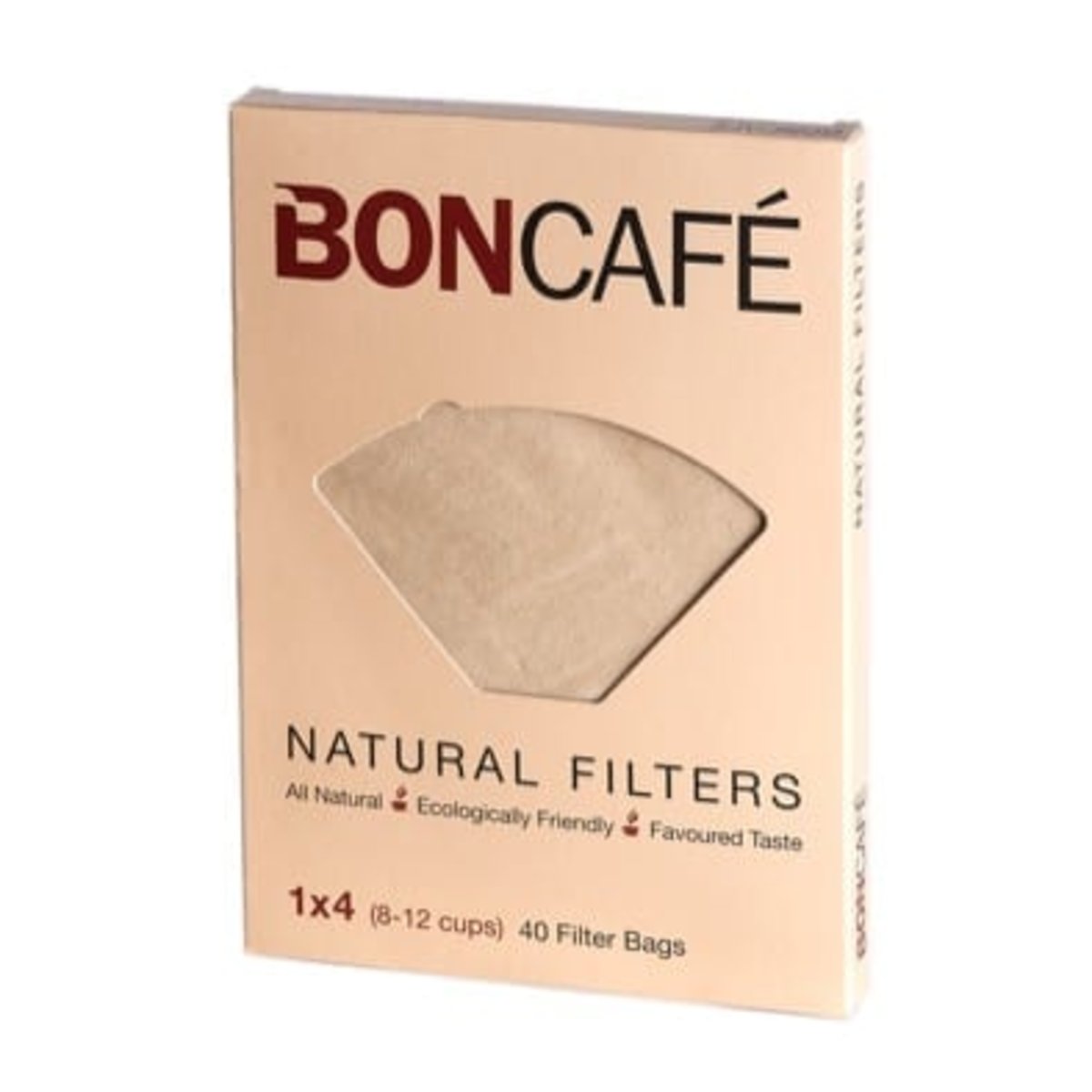 Natural Coffee Filters Bags/Paper 1x4 (8-12 cups) (40pcs)