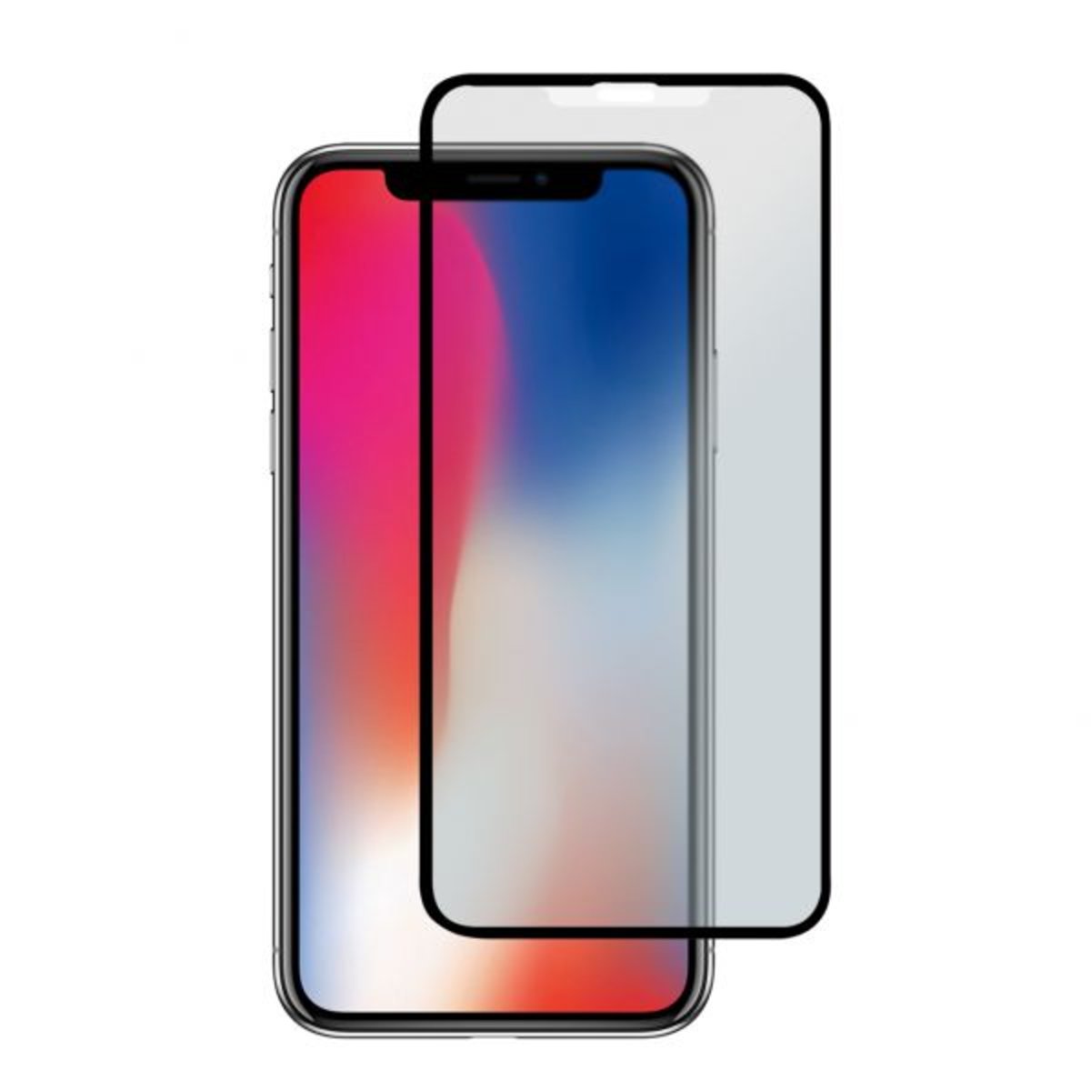 ToughTech Full Cover Anti-Glare Glass Protector for iPhone 11 Pro / XS / X - Black