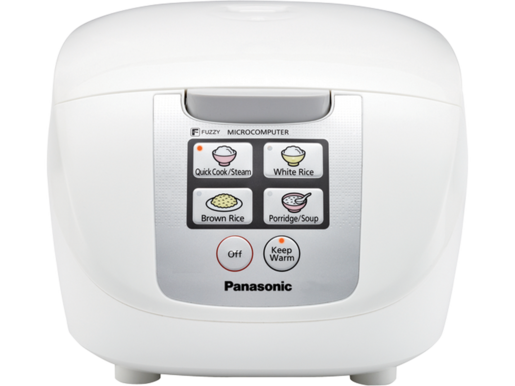 Panasonic SR-DF101 5-Cup Rice Cooker, White/ Silver