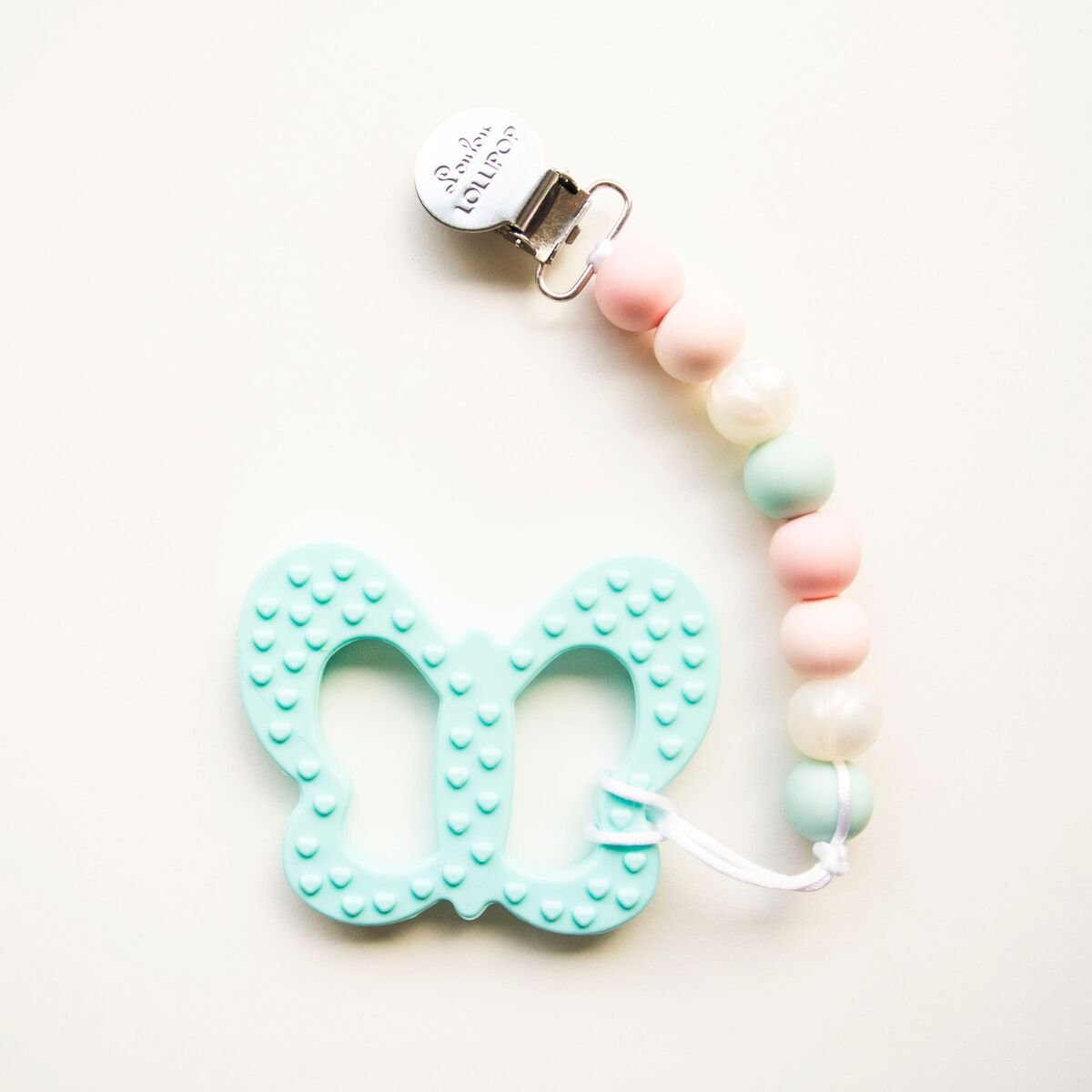 Aqua Butterfly with holder set (TEETHER)