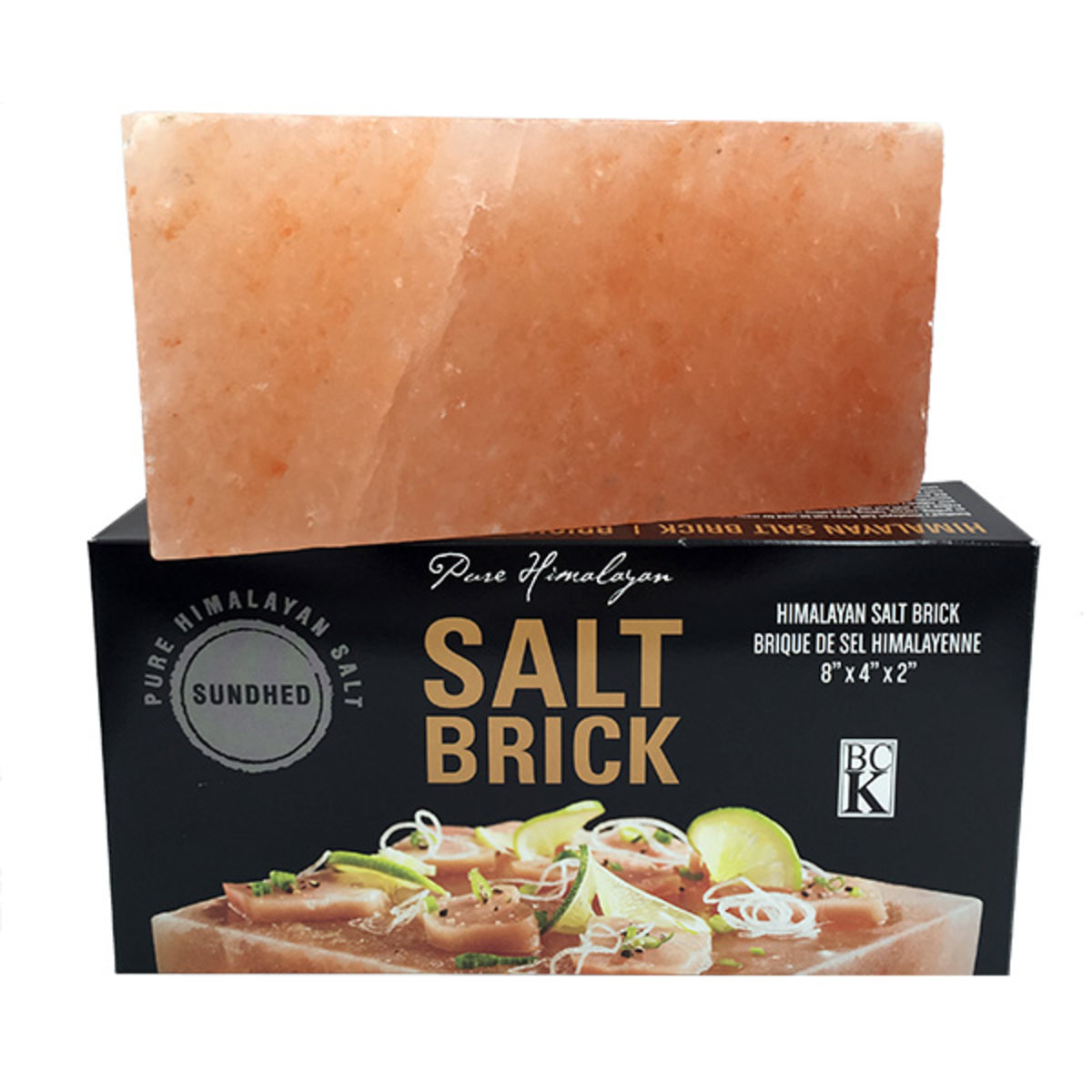 Himalayan Pink Salt Brick (4"x8", 2"thick. 2.5kg)