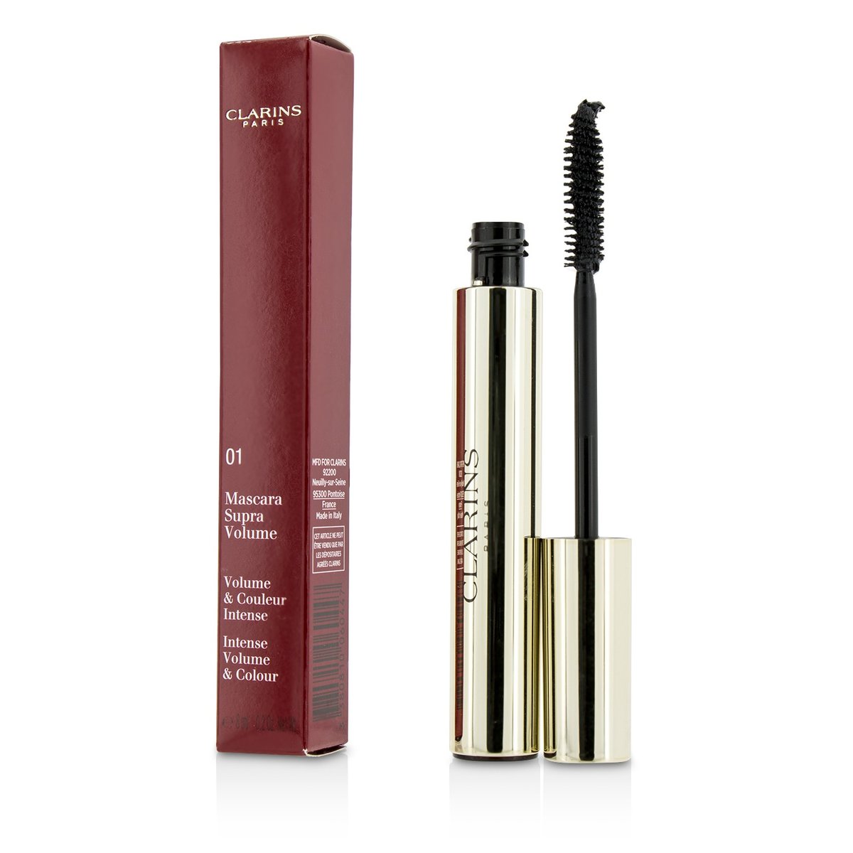 Supra Volume Mascara - # 01 Intense Black 8ml/0.2oz - [Parallel Import Product]