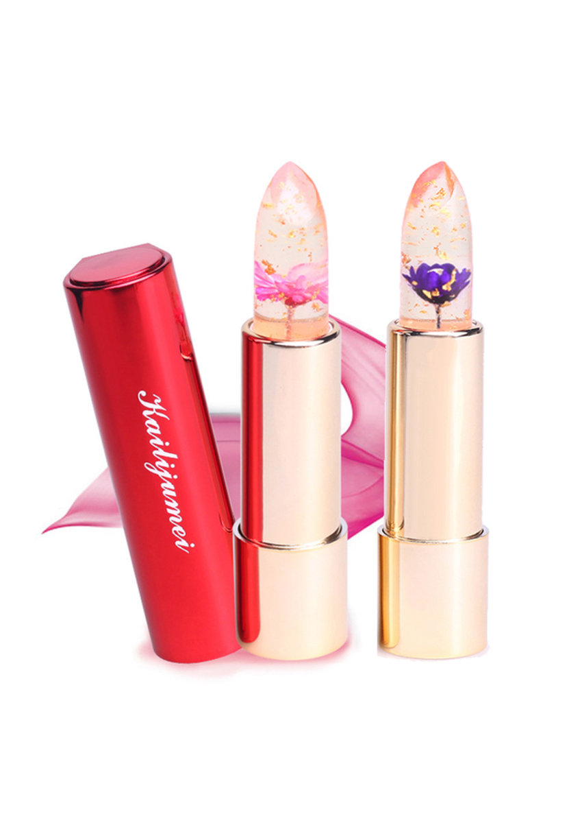 Kailijumei | Flower Jelly Lipstick - Dream Purple and Flame Red 2 pcs Set | HKTVmall Online Shopping