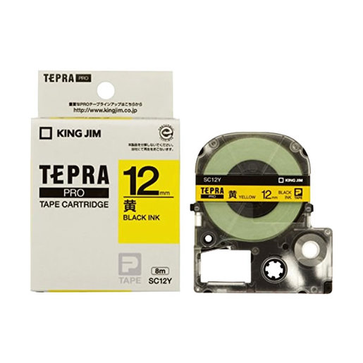 KING JIM | Tepra PRO Tape Cartridge (12mm X 8m) SC12Y | HKTVmall