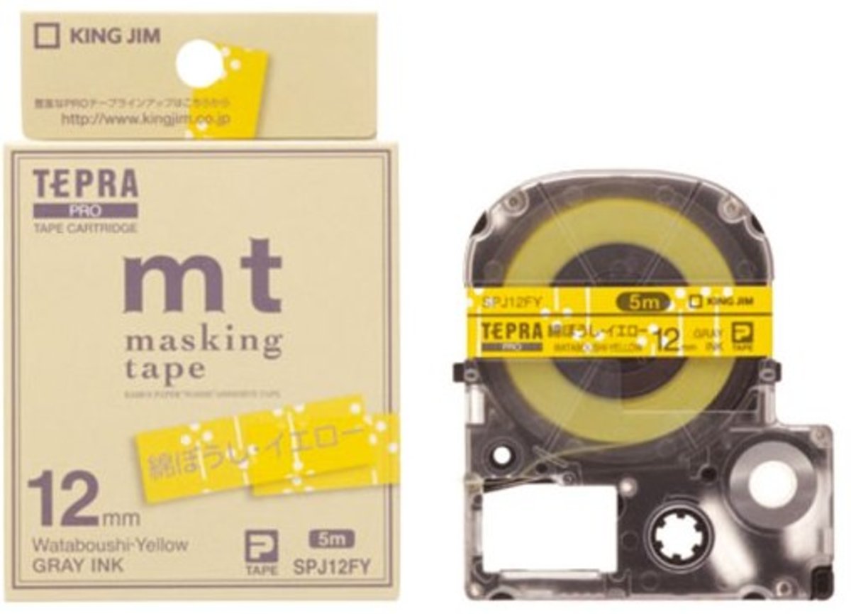 MT x Tepra masking tape(12mmX5m) SPJ12FY