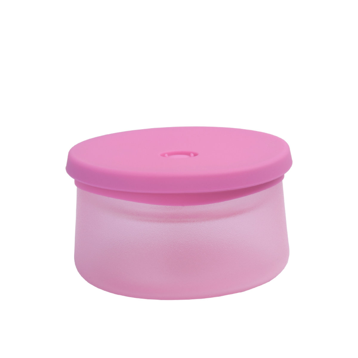 450ml Double Deck Silicone Coated Glass Food Container - Pink