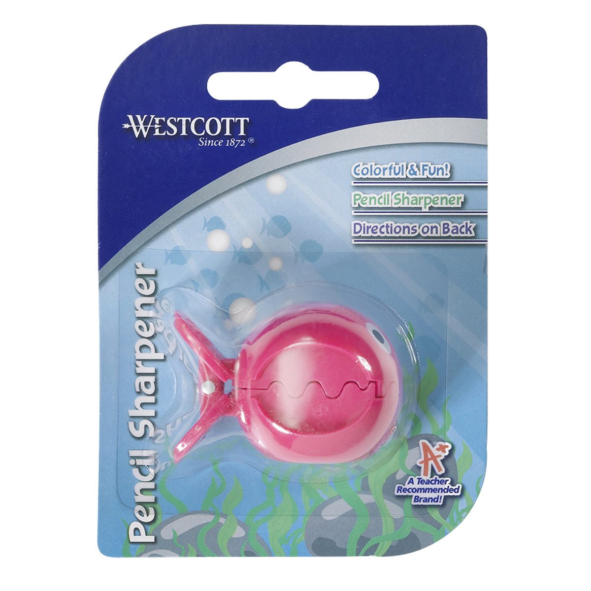 USA Brand - Fish Manual Pencil Sharpener in pink