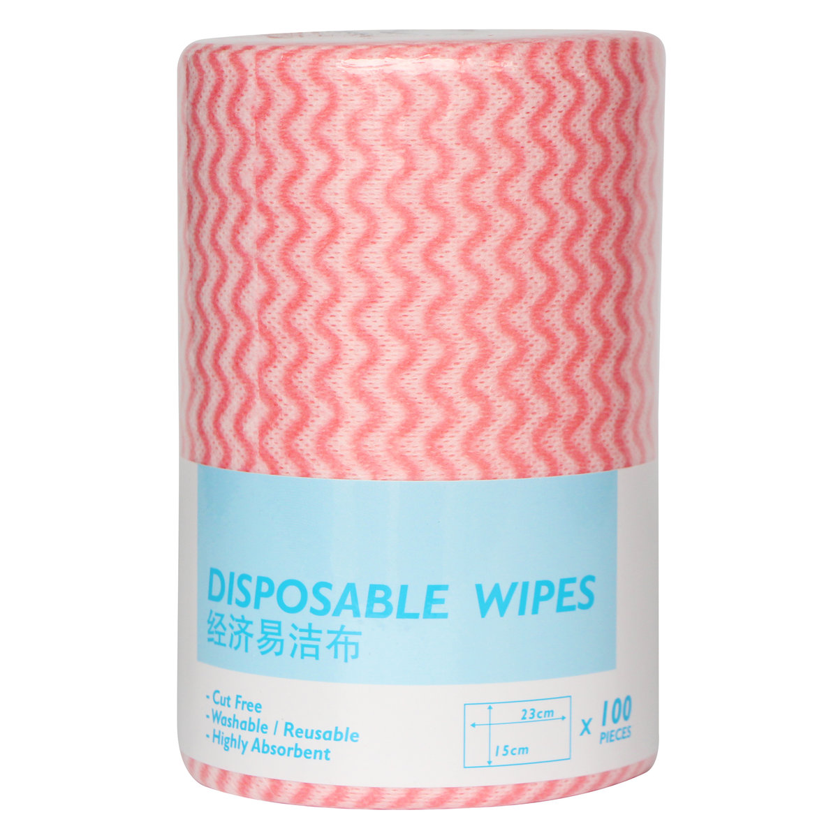 Disposable Wipes, 23x15cm per piece, 100pcs per roll disposable cleaning cloths(R) [TM-NW0451523RW]